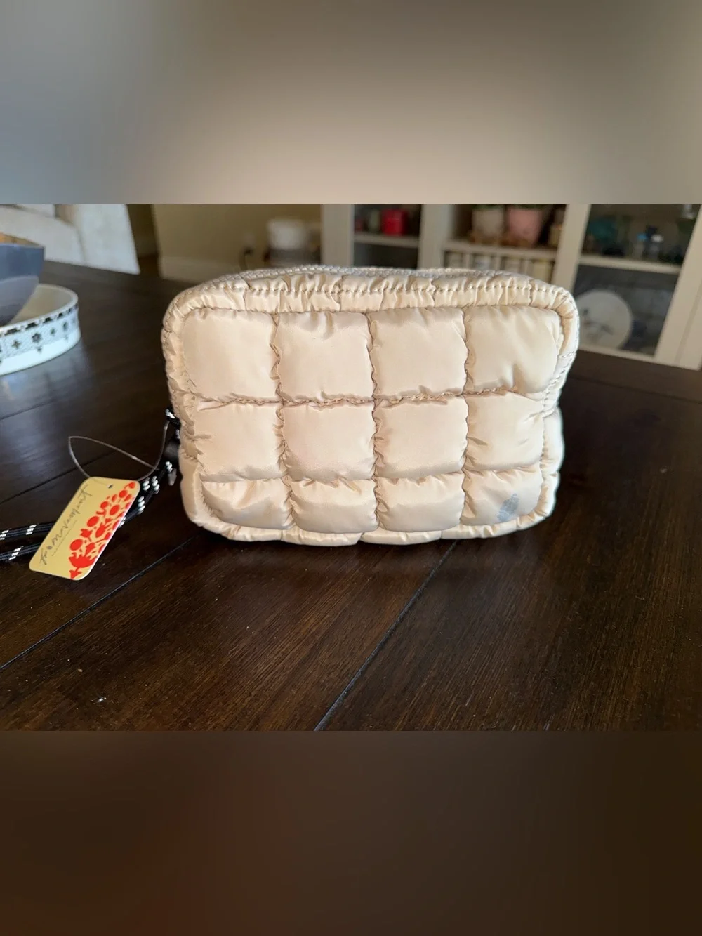Free People Off White (Cream)  Quilted Mini Case - NWT